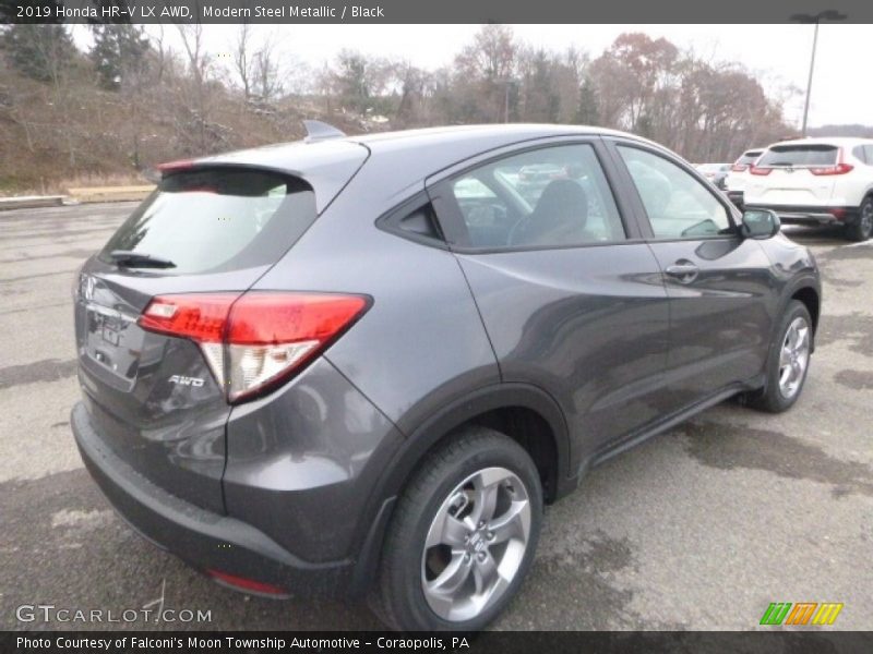 Modern Steel Metallic / Black 2019 Honda HR-V LX AWD