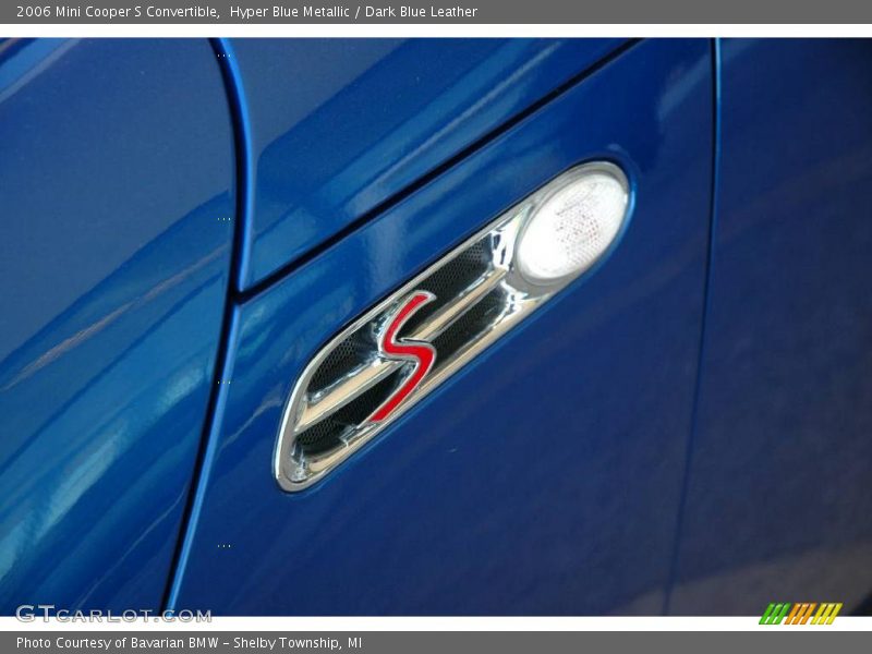Hyper Blue Metallic / Dark Blue Leather 2006 Mini Cooper S Convertible