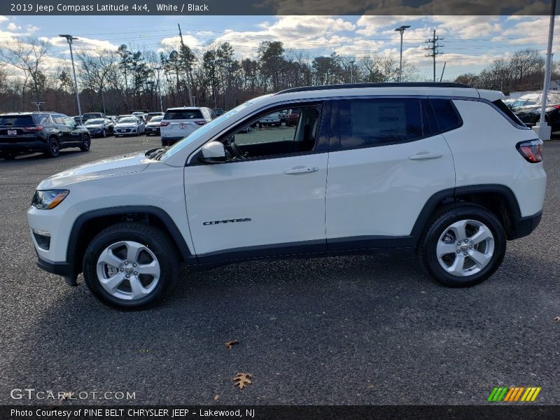 White / Black 2019 Jeep Compass Latitude 4x4