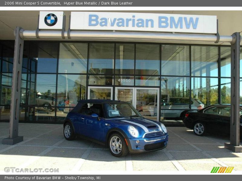 Hyper Blue Metallic / Dark Blue Leather 2006 Mini Cooper S Convertible