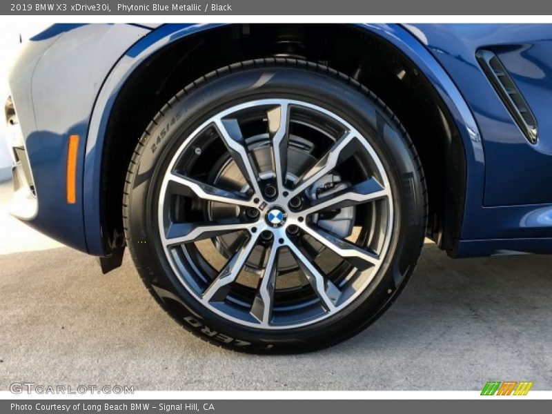 Phytonic Blue Metallic / Black 2019 BMW X3 xDrive30i