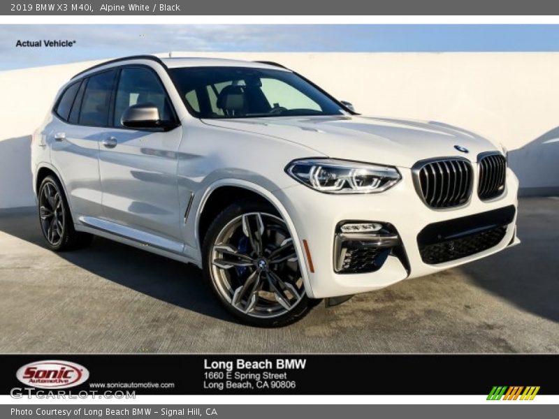 Alpine White / Black 2019 BMW X3 M40i