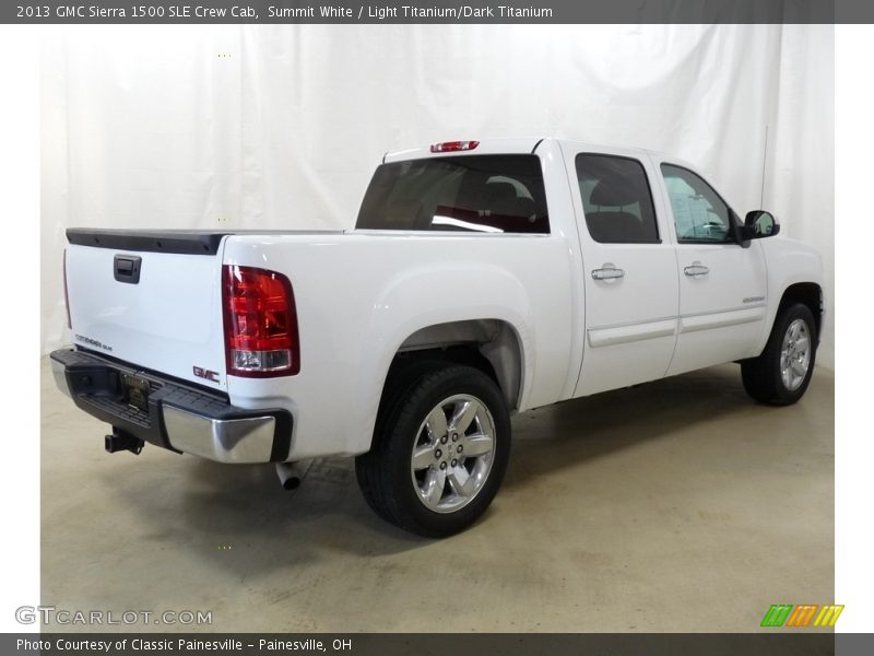 Summit White / Light Titanium/Dark Titanium 2013 GMC Sierra 1500 SLE Crew Cab