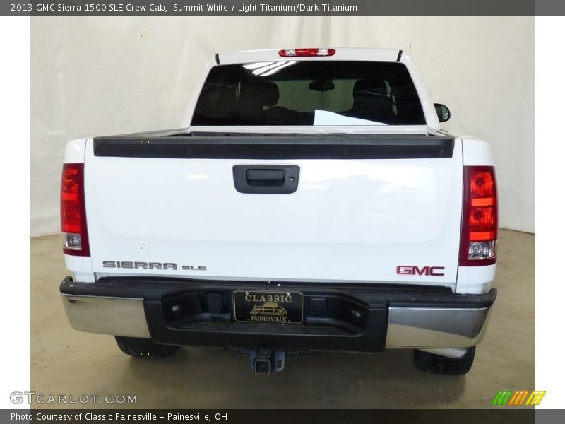 Summit White / Light Titanium/Dark Titanium 2013 GMC Sierra 1500 SLE Crew Cab