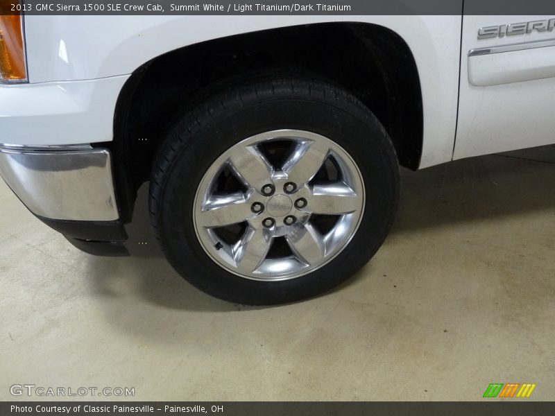 Summit White / Light Titanium/Dark Titanium 2013 GMC Sierra 1500 SLE Crew Cab