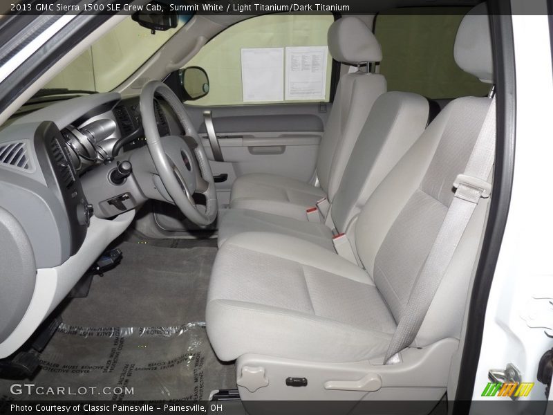 Summit White / Light Titanium/Dark Titanium 2013 GMC Sierra 1500 SLE Crew Cab