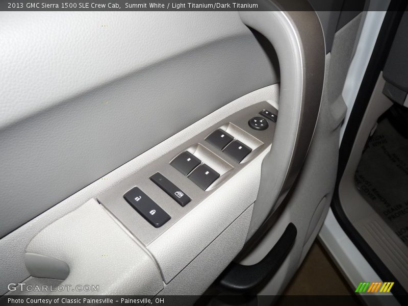 Summit White / Light Titanium/Dark Titanium 2013 GMC Sierra 1500 SLE Crew Cab
