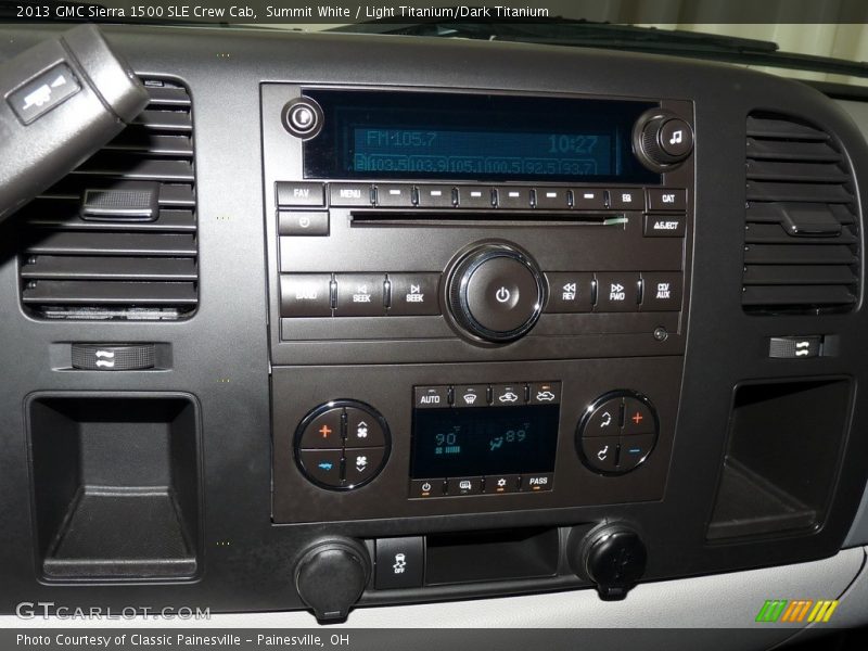 Summit White / Light Titanium/Dark Titanium 2013 GMC Sierra 1500 SLE Crew Cab