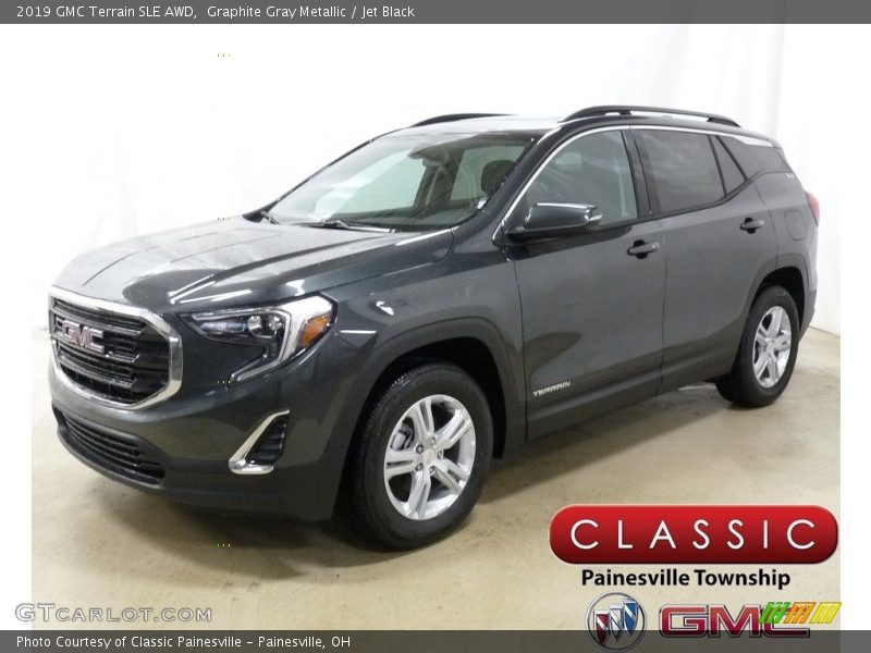 Graphite Gray Metallic / Jet Black 2019 GMC Terrain SLE AWD