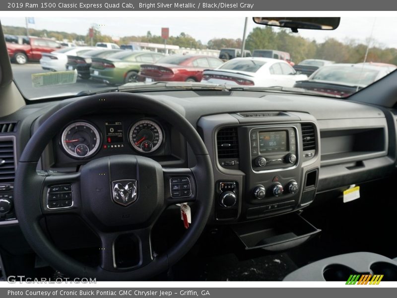 Bright Silver Metallic / Black/Diesel Gray 2019 Ram 1500 Classic Express Quad Cab