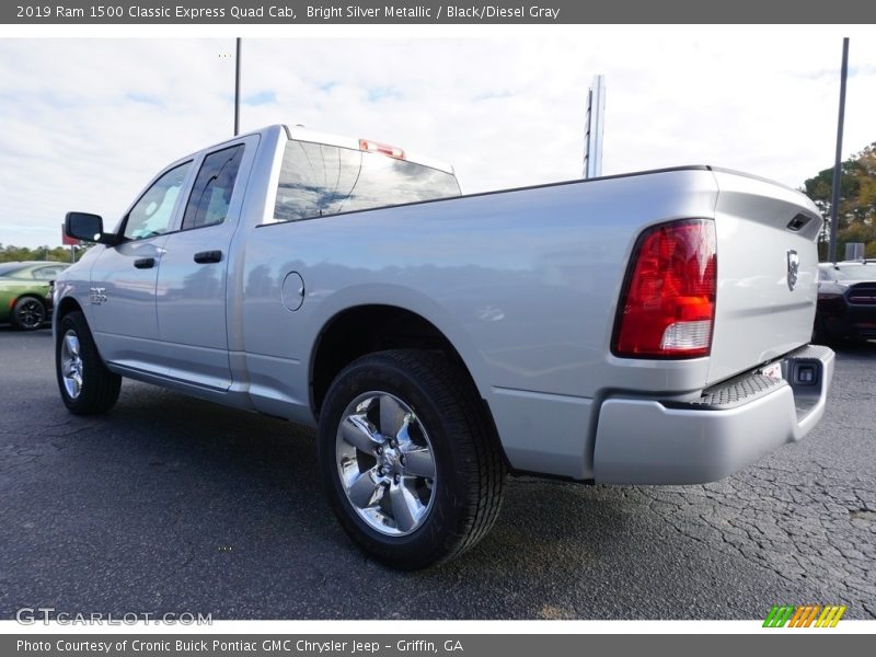 Bright Silver Metallic / Black/Diesel Gray 2019 Ram 1500 Classic Express Quad Cab