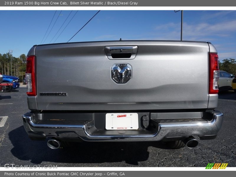 Billett Silver Metallic / Black/Diesel Gray 2019 Ram 1500 Big Horn Crew Cab