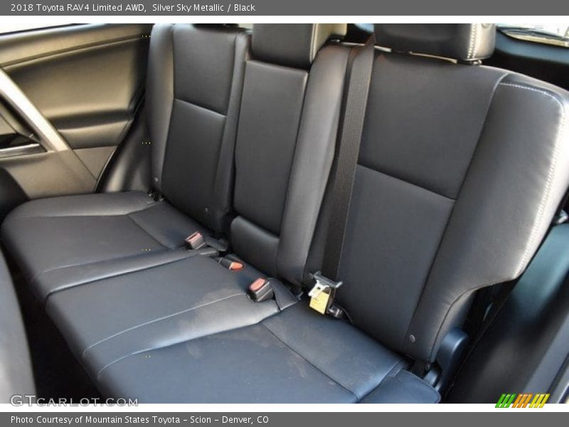 Silver Sky Metallic / Black 2018 Toyota RAV4 Limited AWD