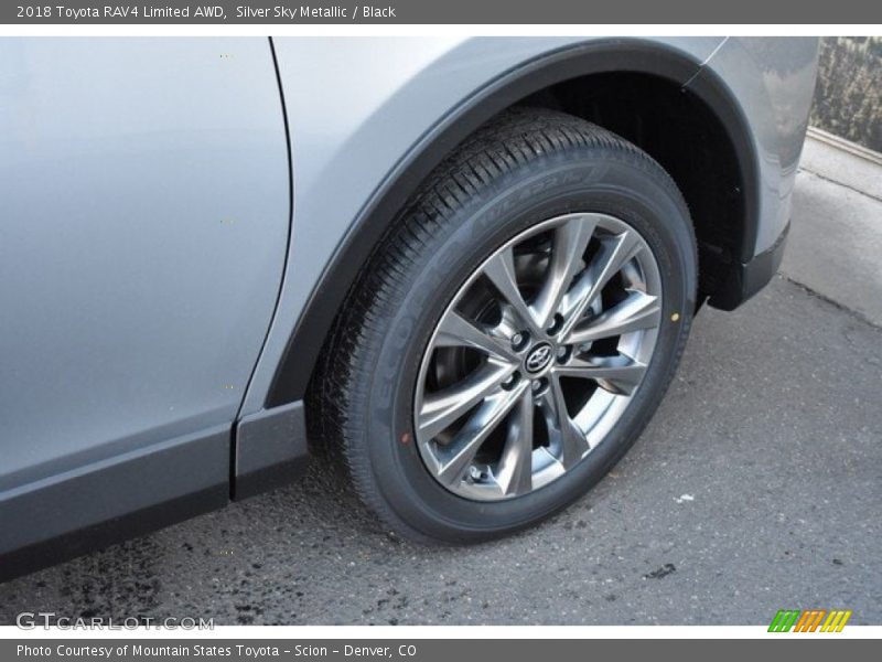 Silver Sky Metallic / Black 2018 Toyota RAV4 Limited AWD