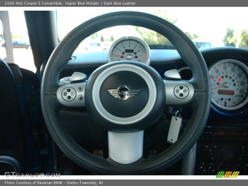 Hyper Blue Metallic / Dark Blue Leather 2006 Mini Cooper S Convertible