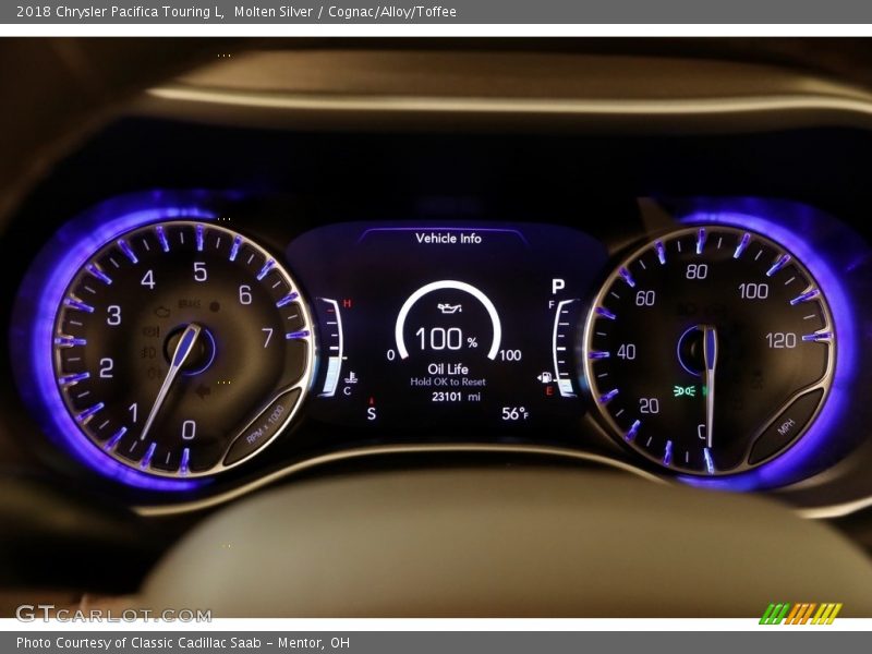 Molten Silver / Cognac/Alloy/Toffee 2018 Chrysler Pacifica Touring L