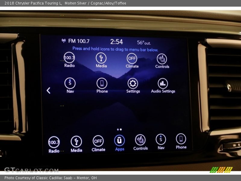 Molten Silver / Cognac/Alloy/Toffee 2018 Chrysler Pacifica Touring L