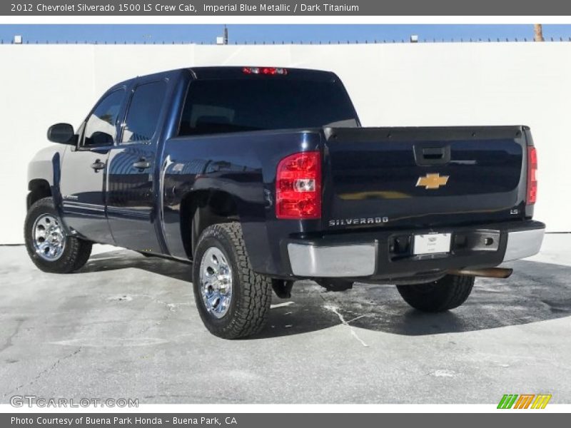 Imperial Blue Metallic / Dark Titanium 2012 Chevrolet Silverado 1500 LS Crew Cab