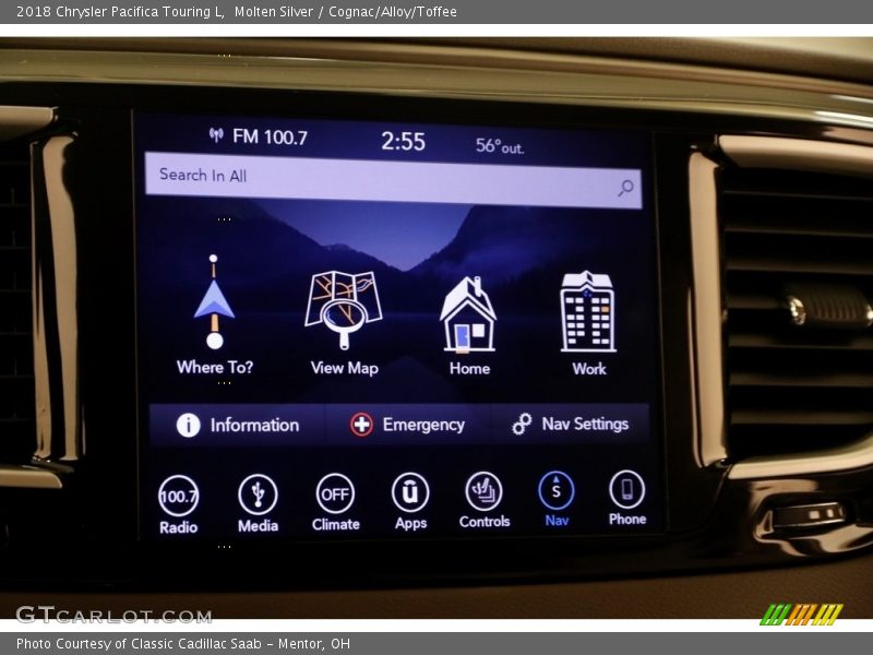 Molten Silver / Cognac/Alloy/Toffee 2018 Chrysler Pacifica Touring L