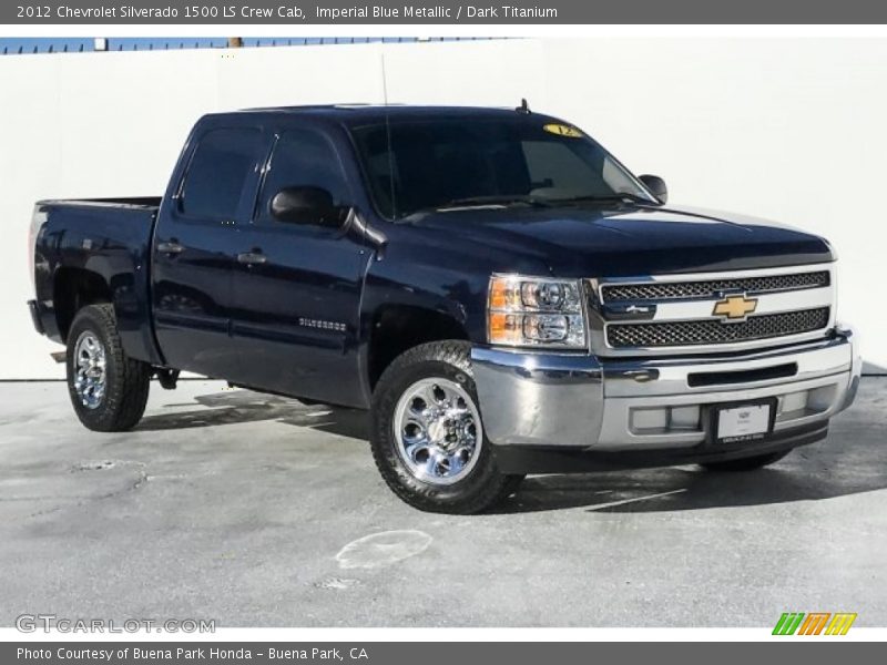 Imperial Blue Metallic / Dark Titanium 2012 Chevrolet Silverado 1500 LS Crew Cab