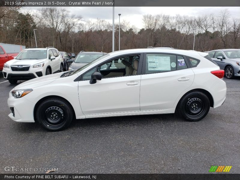 Crystal White Pearl / Ivory 2019 Subaru Impreza 2.0i 5-Door