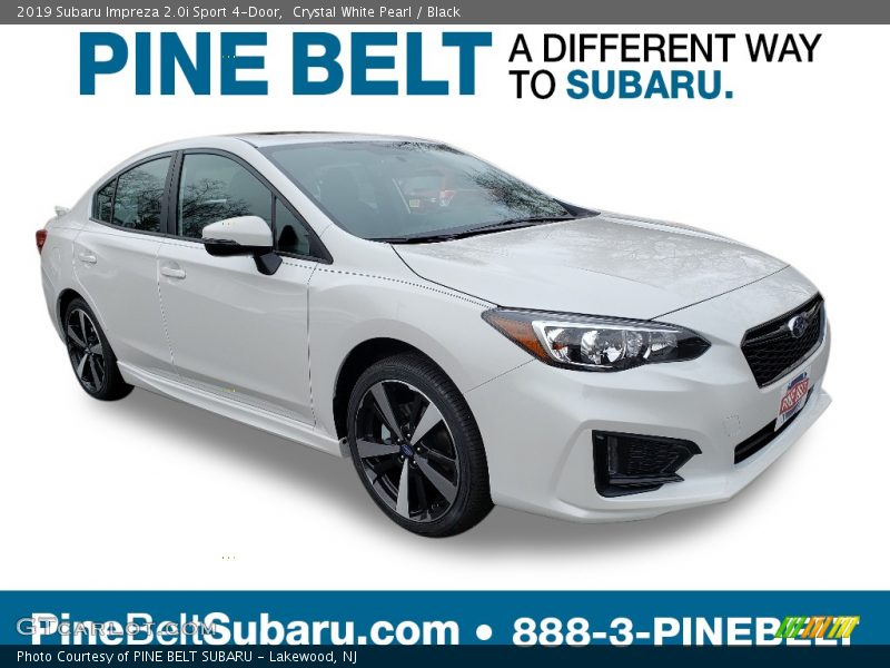 Crystal White Pearl / Black 2019 Subaru Impreza 2.0i Sport 4-Door