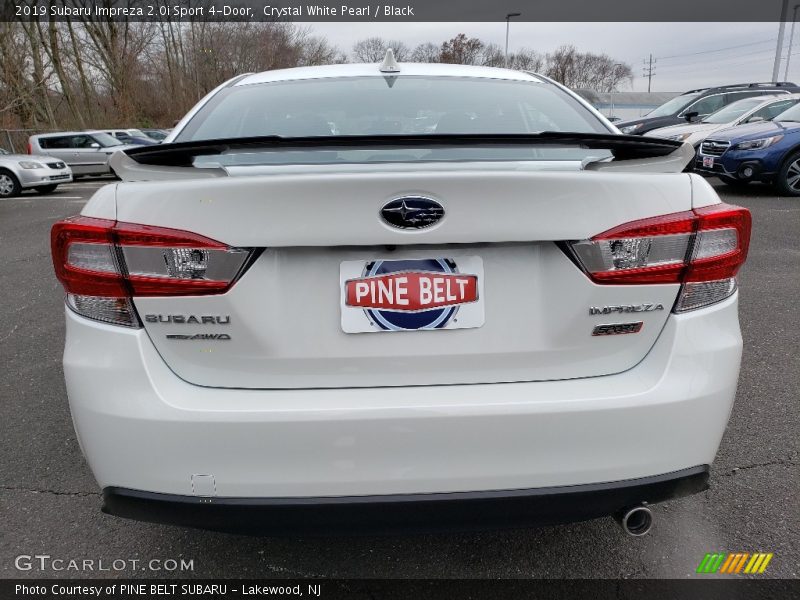 Crystal White Pearl / Black 2019 Subaru Impreza 2.0i Sport 4-Door