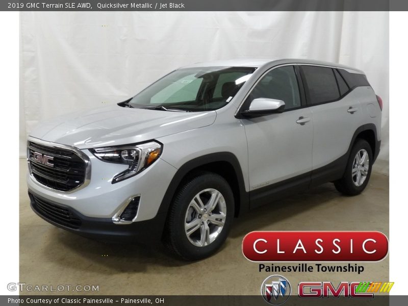 Quicksilver Metallic / Jet Black 2019 GMC Terrain SLE AWD