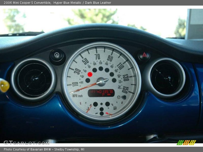 Hyper Blue Metallic / Dark Blue Leather 2006 Mini Cooper S Convertible