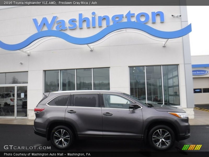 Predawn Gray Mica / Ash 2016 Toyota Highlander XLE AWD