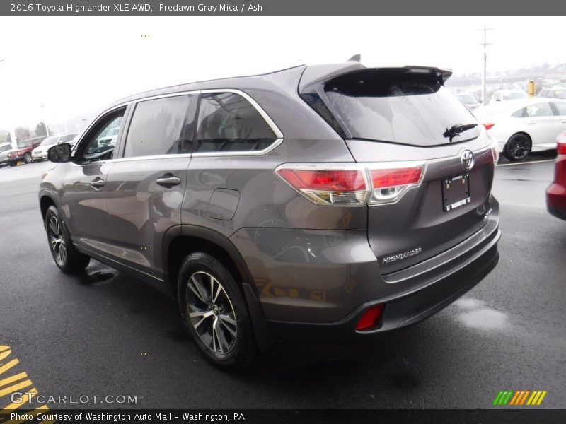 Predawn Gray Mica / Ash 2016 Toyota Highlander XLE AWD