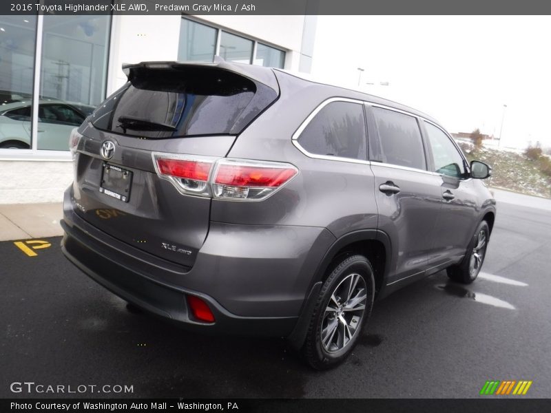Predawn Gray Mica / Ash 2016 Toyota Highlander XLE AWD