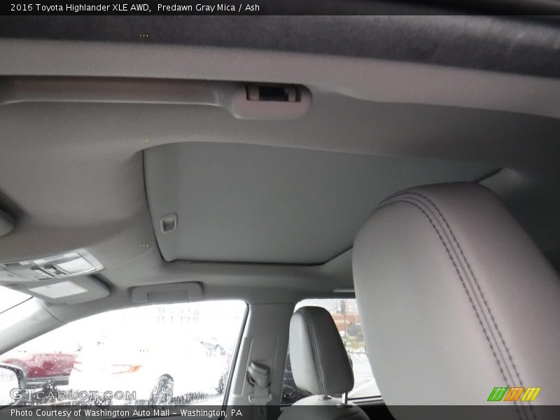 Predawn Gray Mica / Ash 2016 Toyota Highlander XLE AWD