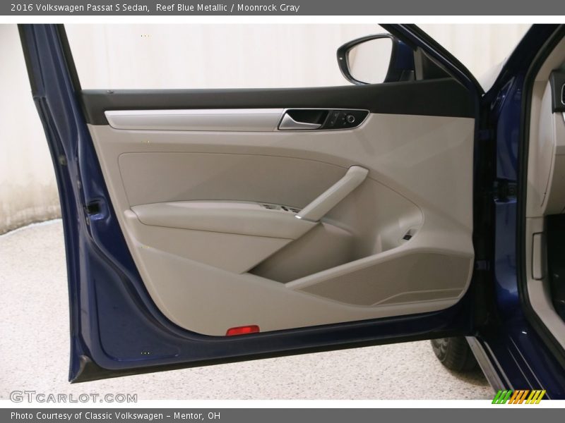 Reef Blue Metallic / Moonrock Gray 2016 Volkswagen Passat S Sedan