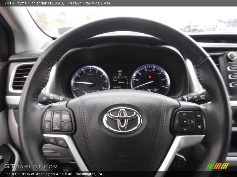 Predawn Gray Mica / Ash 2016 Toyota Highlander XLE AWD