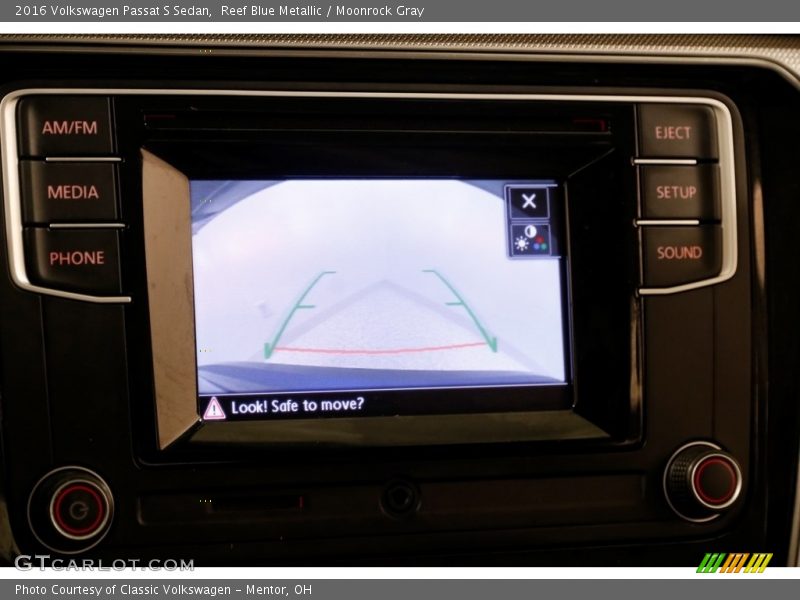 Reef Blue Metallic / Moonrock Gray 2016 Volkswagen Passat S Sedan