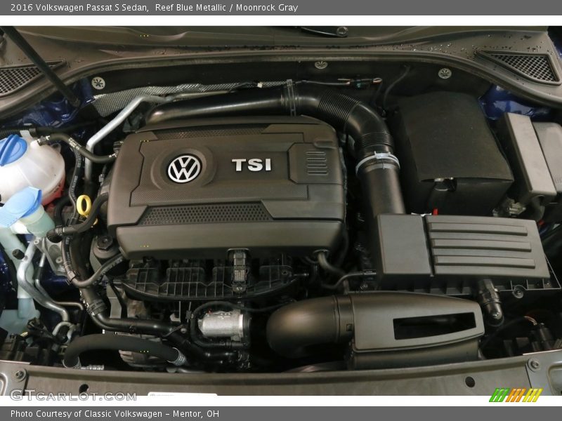 Reef Blue Metallic / Moonrock Gray 2016 Volkswagen Passat S Sedan
