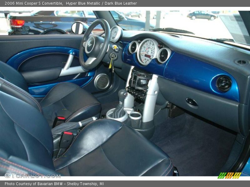 Hyper Blue Metallic / Dark Blue Leather 2006 Mini Cooper S Convertible