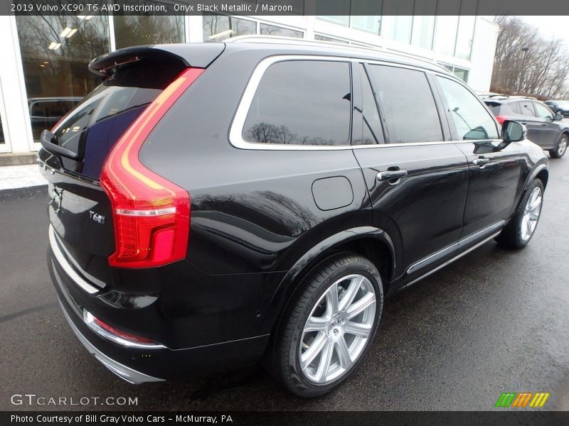 Onyx Black Metallic / Maroon 2019 Volvo XC90 T6 AWD Inscription