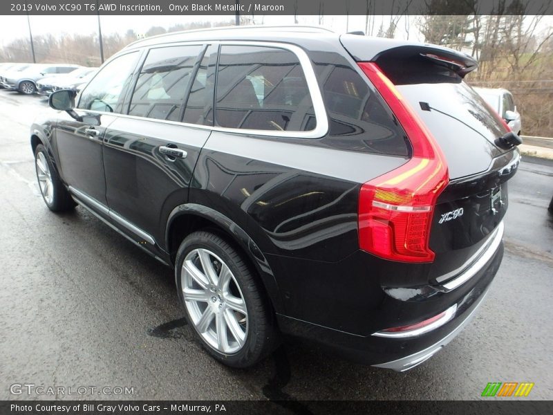 Onyx Black Metallic / Maroon 2019 Volvo XC90 T6 AWD Inscription