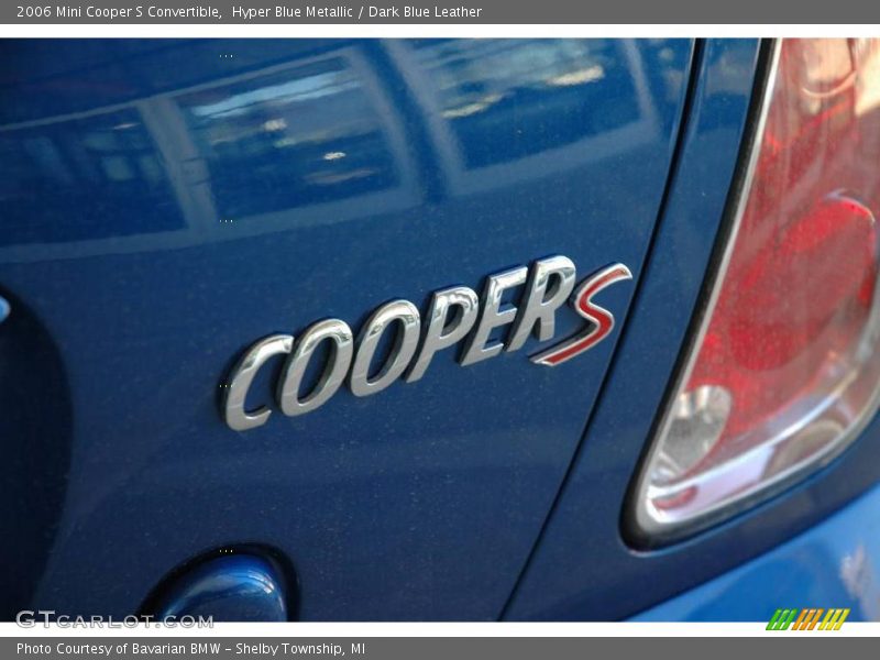 Hyper Blue Metallic / Dark Blue Leather 2006 Mini Cooper S Convertible