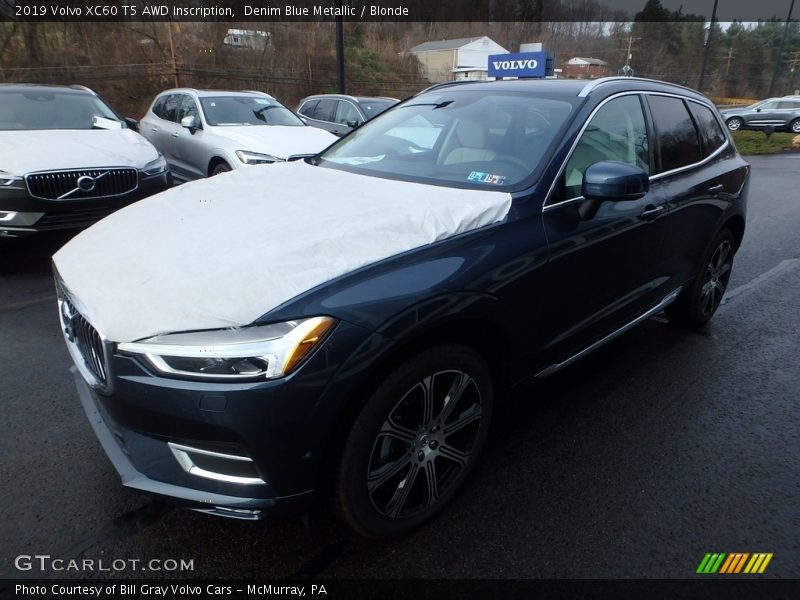 Denim Blue Metallic / Blonde 2019 Volvo XC60 T5 AWD Inscription