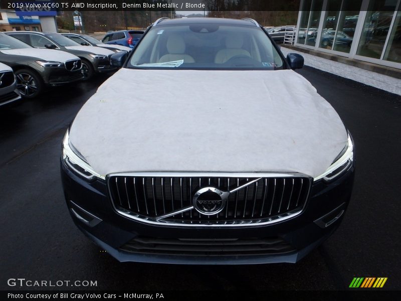 Denim Blue Metallic / Blonde 2019 Volvo XC60 T5 AWD Inscription
