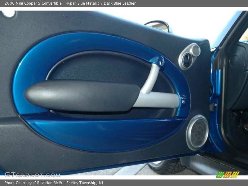 Hyper Blue Metallic / Dark Blue Leather 2006 Mini Cooper S Convertible
