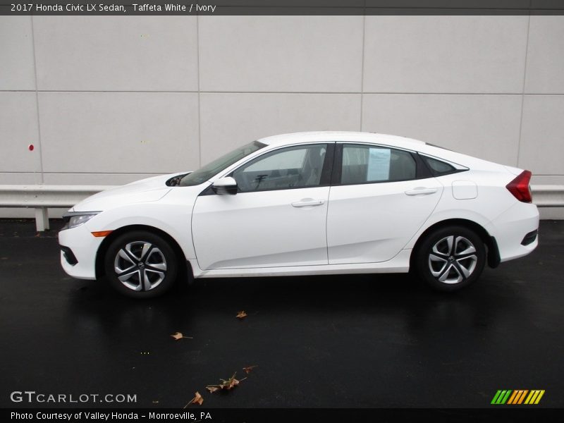 Taffeta White / Ivory 2017 Honda Civic LX Sedan