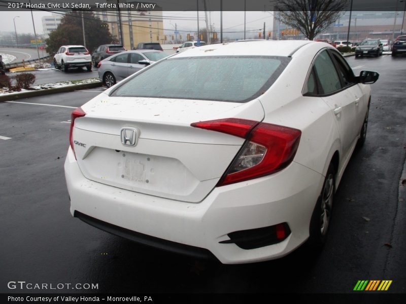 Taffeta White / Ivory 2017 Honda Civic LX Sedan