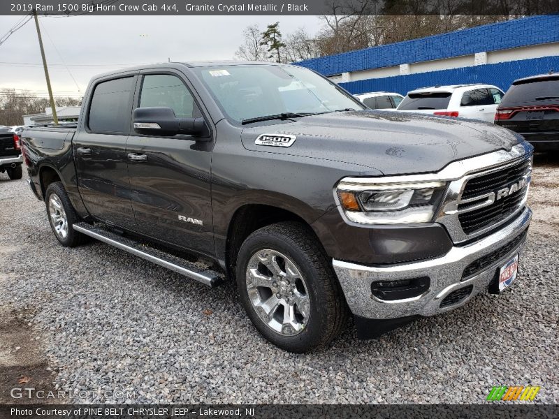 Granite Crystal Metallic / Black 2019 Ram 1500 Big Horn Crew Cab 4x4