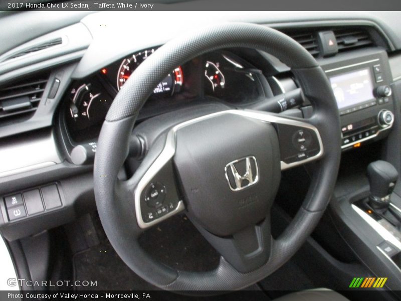 Taffeta White / Ivory 2017 Honda Civic LX Sedan