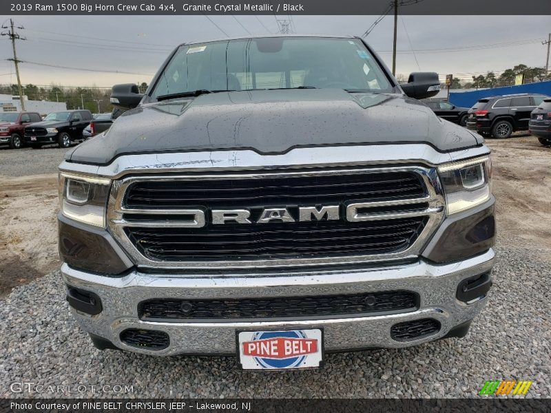 Granite Crystal Metallic / Black 2019 Ram 1500 Big Horn Crew Cab 4x4