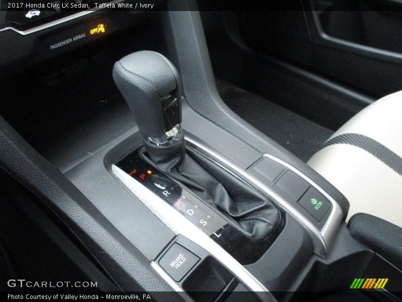 Taffeta White / Ivory 2017 Honda Civic LX Sedan